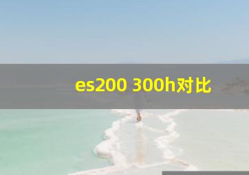 es200 300h对比